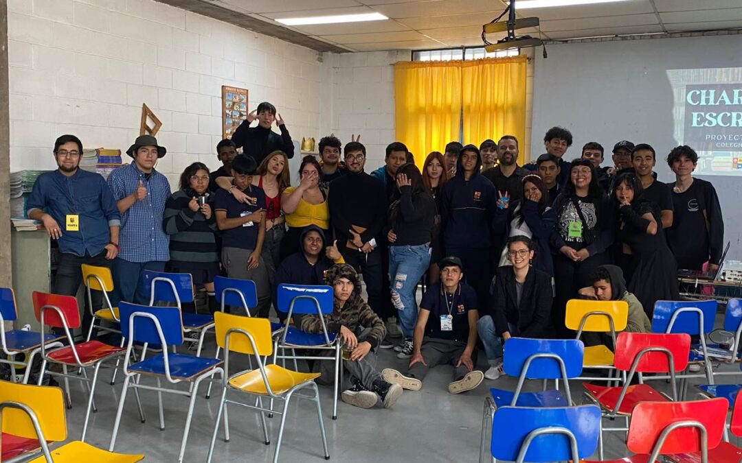 Memorias de Chuchunco presente en el “Día del libro y la lectura” del Colegio San Alberto (población Los Nogales)